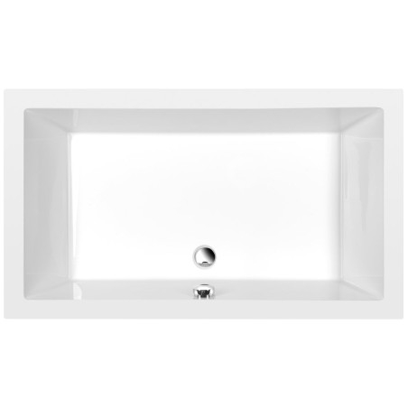 Plateau de douche DEEP, avec cadre de soutien, rectangle, 130x75x26cm, blanc