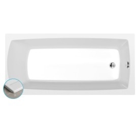 LILY SLIM Bain rectangulaire 140x70x39cm, Blanc