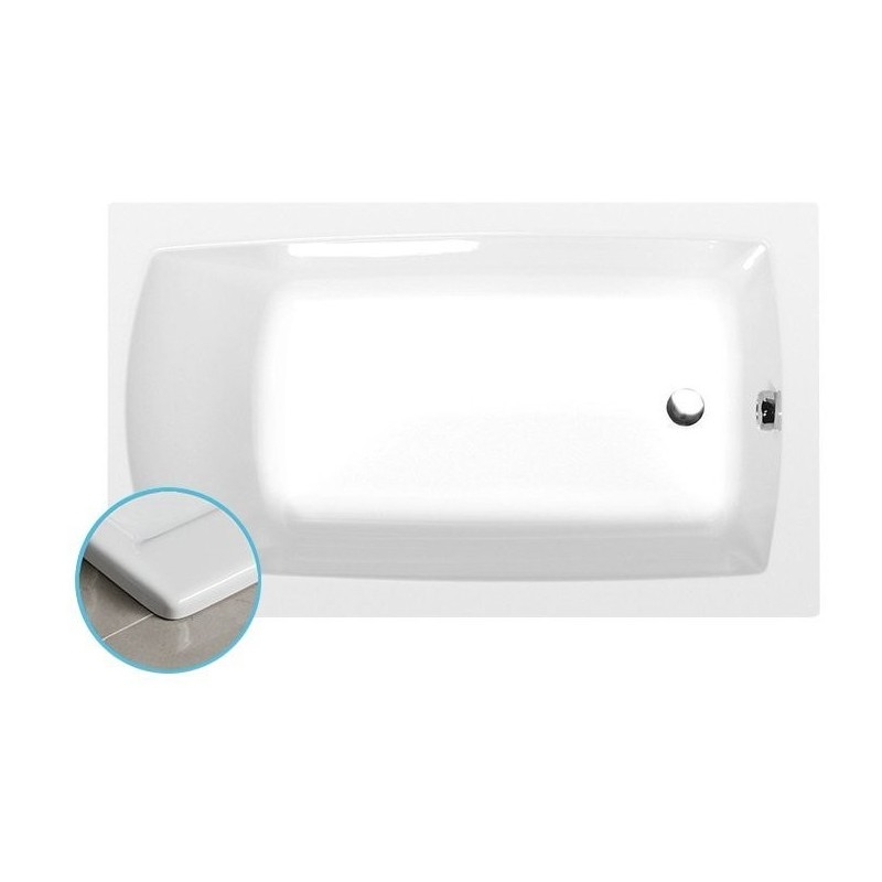 LILY SLIM Bain rectangulaire 130x70x39cm, Blanc LILY SLIM Bain rectangulaire 130x70x39cm, Blanc