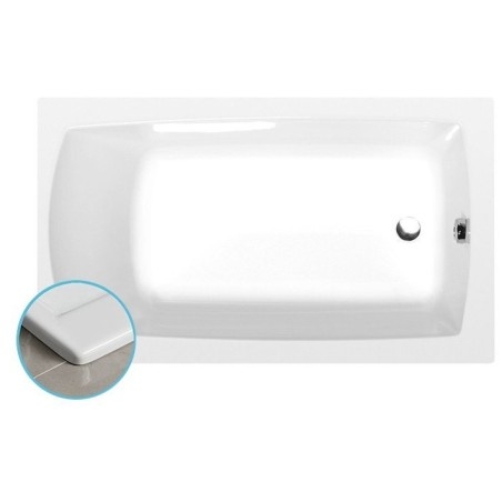 LILY SLIM Bain rectangulaire 130x70x39cm, Blanc