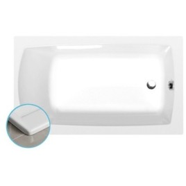 LILY SLIM Bain rectangulaire 120x70x39cm, Blanc
