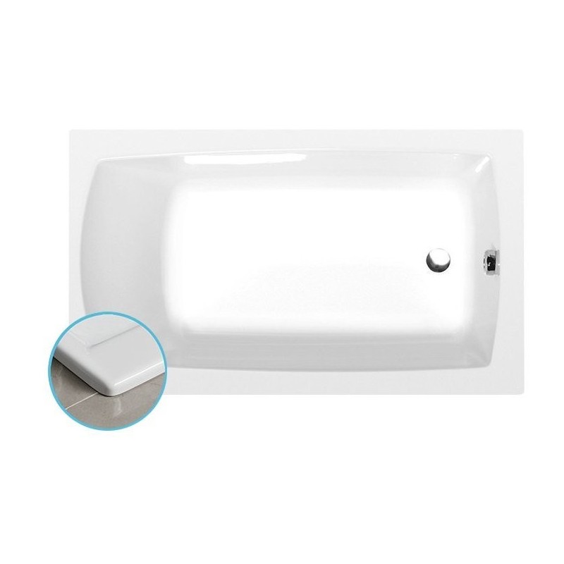 LILY SLIM Bain rectangulaire 120x70x39cm, Blanc LILY SLIM Bain rectangulaire 120x70x39cm, Blanc