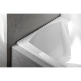 LILY SLIM Bain rectangulaire 120x70x39cm, Blanc