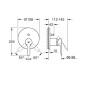 Grohe Lineare - Mitigeur à encastrer pour 2 sorties, supersteel 24064DC1