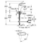 Grohe Eurostyle - Mitigeur de lavabo ES, dimension S, chrome 23709003