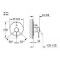 Grohe Essence - Mitigeur de baignoire, graphite foncé 19285A01 Grohe Essence - Mitigeur de baignoire, graphite foncé 19285A01