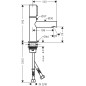 Axor Uno - Mitigeur de lavabo Select 80, chrome 45015000