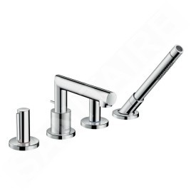 Axor Uno - Mitigeur de baignoire avec accessoires, installation 4 trous, chrome 45444000
