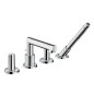 Axor Uno - Mitigeur de baignoire avec accessoires, installation 4 trous, chrome 45444000