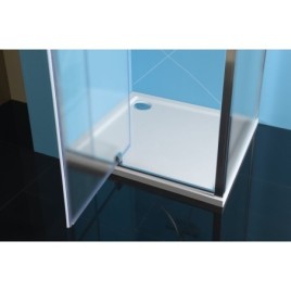 EASY screnn trois côtés 800-900x800mm, portes pivotantes, variante L/R, verre Brick