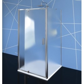 EASY screnn trois côtés 900-1000x800mm, portes pivotantes, variante L/R, verre brique