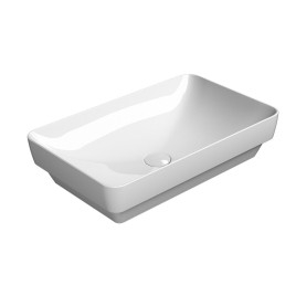 PURA comptoir lavabo en céramique 60x38cm, blanc ExtraGlaze