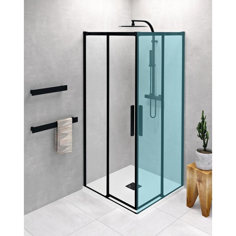 ALTIS BLACK Porte de douche 880-900mm, (H) 2000mm, verre clair ALTIS BLACK Porte de douche 880-900mm, (H) 2000mm, verre clair