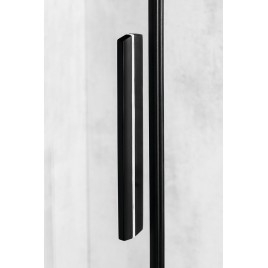 ALTIS BLACK Porte de douche 980-1000mm, (H) 2000mm, verre clair