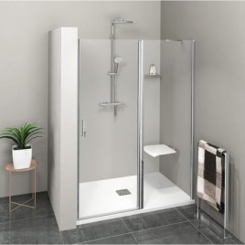 ZOOM Porte de douche 900mm, verre clair