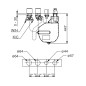 Hansa Compact - Corps d’encastrement pour mitigeur de baignoire, installation à 4 trous 53040300