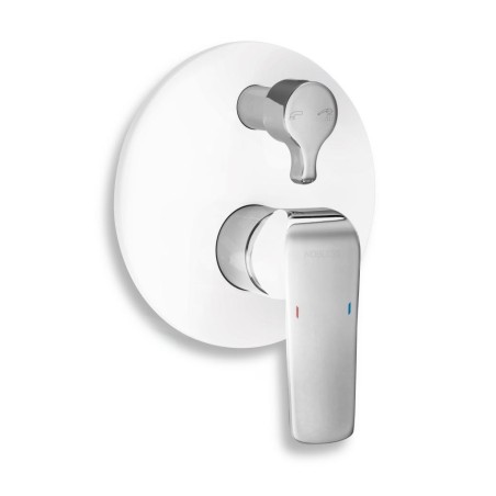 Novaservis Nobless Tina - Robinetterie de baignoire encastrée avec inverseur, blanc/chrome 38050R,1