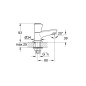 Grohe Costa S - Robinet sur plage, chrome 20405001