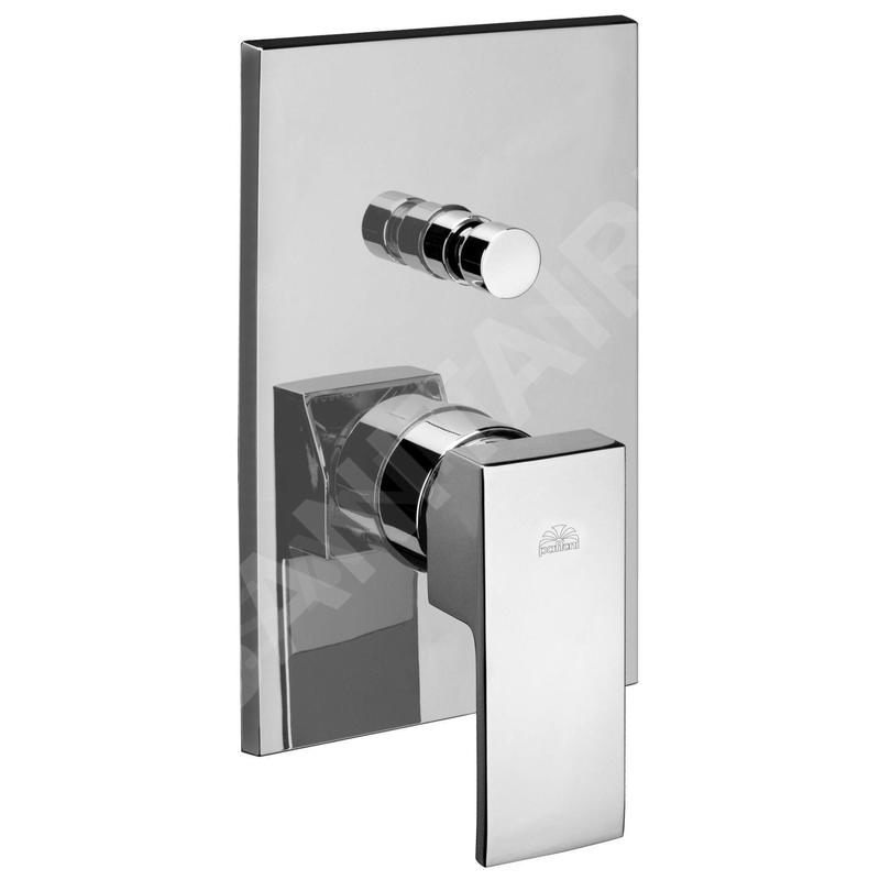 Paffoni Level - Mitigeur de douche encastré avec inverseur et corps d’encastrement, chrome LES015CR