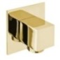Douche, carrée, couverture fine, or