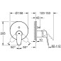 Grohe Eurodisc Cosmopolitan - Mitigeur encastrable pour 2 sorties, chrome 24056002
