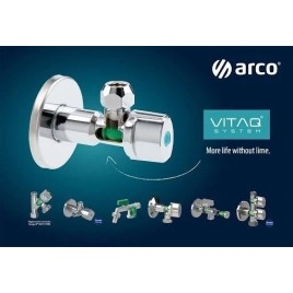Vanne d'angle ARCO A-80 1/2"x3/8", anticalc, chrome, paire