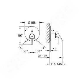Grohe Plus - Mitigeur à encastrer pour 2 sorties, chrome 24060003