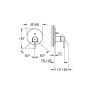 Grohe Plus - Mitigeur à encastrer pour 2 sorties, chrome 24060003