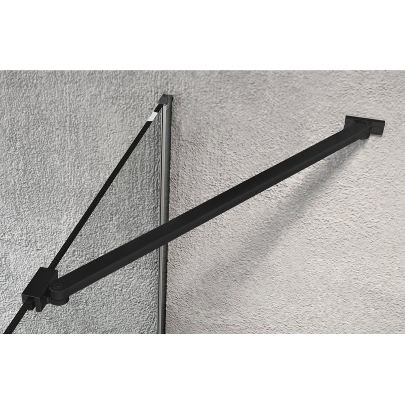 Barre de support d'angle pour cabine de douche VARIO 650 mm, noire