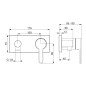Hansa Designo - Mitigeur de douche encastrable, chrome 44509583