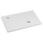 Planche de lavabo MINOR 40x22,5cm, mélangeur à gauche, bille, blanc