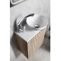 Panneau de lavabo MINOR 40x22,5cm, mélangeur à droite, bille, blanc
