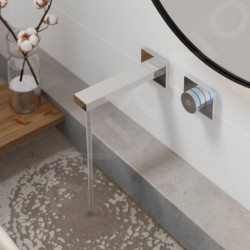Steinberg iFlow - Mitigeur de lavabo électronique encastré avec thermostat, installation 2 trous, chrome 390 1816