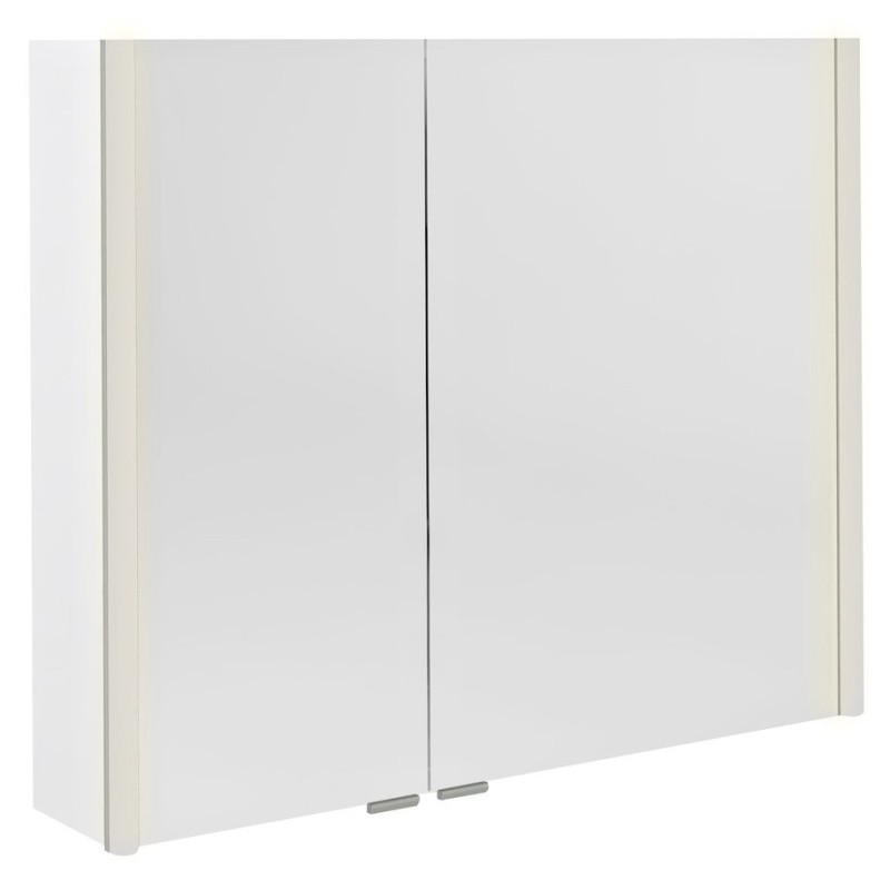 ALIX Armoire miroir avec éclairage LED 86x70x17,5cm, blanc ALIX Armoire miroir avec éclairage LED 86x70x17,5cm, blanc