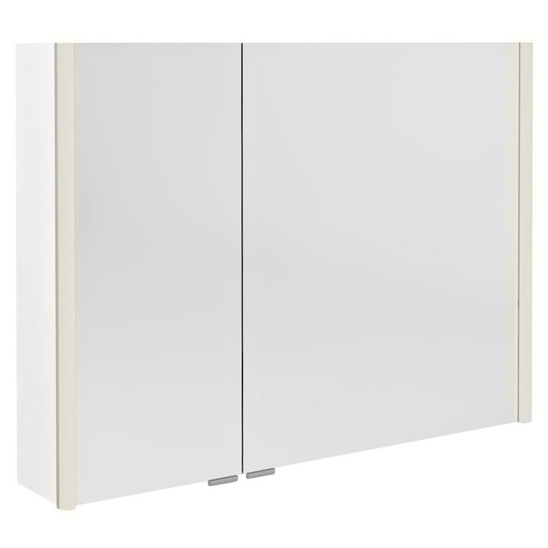 ALIX Armoire miroir avec éclairage LED 96x70x17,5cm, blanc ALIX Armoire miroir avec éclairage LED 96x70x17,5cm, blanc