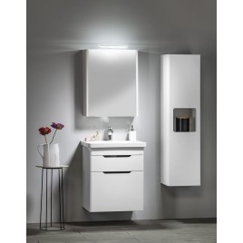LUCIE miroir armoire incl. Lumière LED, 55x70x17cm, blanc