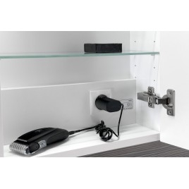LUCIE miroir armoire incl. Lumière LED, 55x70x17cm, blanc