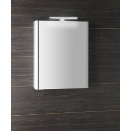 LUCIE miroir armoire incl. Lumière LED, 55x70x17cm, blanc