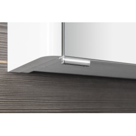 LUCIE miroir armoire incl. Lumière LED, 55x70x17cm, blanc