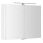 LUCIE miroir armoire incl. Lumière LED, 86x70x17cm, blanc