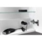 LUCIE miroir armoire incl. Lumière LED, 86x70x17cm, blanc