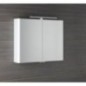 LUCIE miroir armoire incl. Lumière LED, 86x70x17cm, blanc