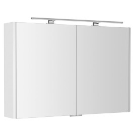 LUCIE miroir armoire incl. Lumière LED, 106x70x17cm, blanc