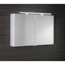 LUCIE miroir armoire incl. Lumière LED, 106x70x17cm, blanc