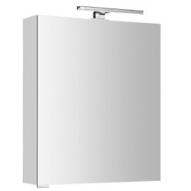 MIRRÓ miroir armoire incl. Lumière LED, 60x70x16cm, gauche/droite, blanc