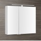 MIRRÓ miroir armoire incl. Lumière LED, 80x70x16cm, blanc MIRRÓ miroir armoire incl. Lumière LED, 80x70x16cm, blanc