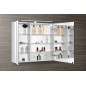 MIRRÓ miroir armoire incl. Lumière LED, 80x70x16cm, blanc MIRRÓ miroir armoire incl. Lumière LED, 80x70x16cm, blanc
