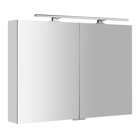 MIRRÓ miroir armoire incl. Lumière LED, 100x70x16cm, blanc