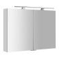 MIRRÓ miroir armoire incl. Lumière LED, 100x70x16cm, blanc MIRRÓ miroir armoire incl. Lumière LED, 100x70x16cm, blanc