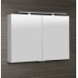 MIRRÓ miroir armoire incl. Lumière LED, 100x70x16cm, blanc MIRRÓ miroir armoire incl. Lumière LED, 100x70x16cm, blanc